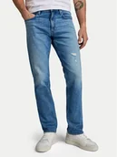 Spodnie męskie - G-Star Raw Jeansy Mosa D23692-D503 Niebieski Straight Fit - miniaturka - grafika 1