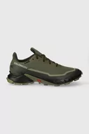 Buty trekkingowe męskie - Salomon buty Alphacross 5 GTX męskie kolor zielony - miniaturka - grafika 1