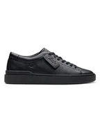 Trampki męskie - Clarks Skórzane sneakersy "Craft Swift" w kolorze czarnym - miniaturka - grafika 1