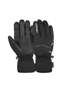 Reusch Unisex Fergus Gore-Tex rękawiczki na palce ciepłe, wodoodporne i oddychające 7701 czarne/białe, 10,5 - Rękawiczki - miniaturka - grafika 1