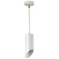 Lampy sufitowe - LAMPA sufitowa QUINTO QUINTO1P WAB Elstead plafon OPRAWA tuba metalowa biała stary mosiądz - miniaturka - grafika 1