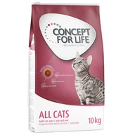 Sucha karma dla kotów - Concept for Life All Cats - ulepszona receptura! - 2 x 10 kg - miniaturka - grafika 1