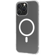 Etui i futerały do telefonów - Etui CELLY Gelskinmag do Apple iPhone 16 Pro Max Przezroczysto-biały - miniaturka - grafika 1