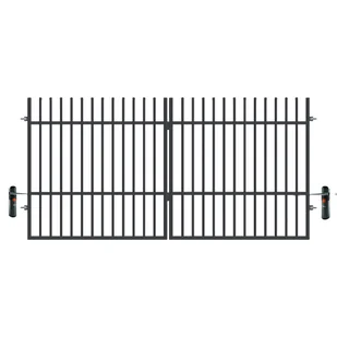 Polbram Brama  dwuskrzydłowa Majorka 3x1,5 m antracytowa automat - Bramy garażowe - miniaturka - grafika 1