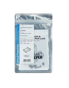 Smartkeeper MUL04P1GY bloker portów Blokada portu USB Typu B Szary 10 szt. - Kontrola dostępu - miniaturka - grafika 1