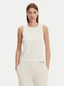 Koszulki i topy damskie - Kappa Top Logo Gria 382129W Écru Regular Fit - miniaturka - grafika 1