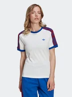 Koszulki i topy damskie - adidas T-Shirt Tape HL9172 Biały Regular Fit - miniaturka - grafika 1