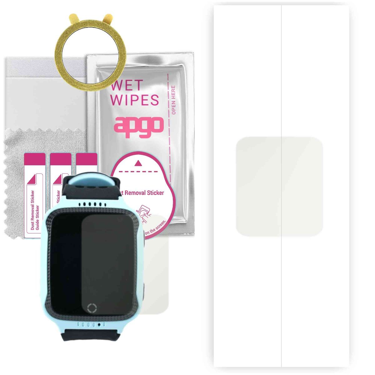 1x Folia hydrożelowa MATOWA do Xblitz Kids Watch GPS Watch Me - apgo Smartwatch Hydrogel MATTE Protection Ochrona na ekran smartwatcha