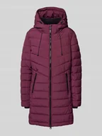 Płaszcze damskie - Płaszcz pikowany z kieszeniami zapinanymi na zamek błyskawiczny - miniaturka - grafika 1