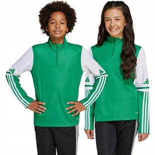 Bluza dla dzieci adidas Squadra 25 Training Top zielono-biała JP3160 164cm - Bluzy damskie - miniaturka - grafika 1