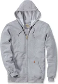 Bluzy męskie - Carhartt Bluza Carhartt Midweight Hooded ZIP Grey - miniaturka - grafika 1