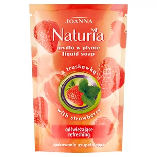 Joanna Naturia body Mydło w płynie z truskawką opakowanie uzupełniające 300 ml  39110 - Mydła - miniaturka - grafika 1