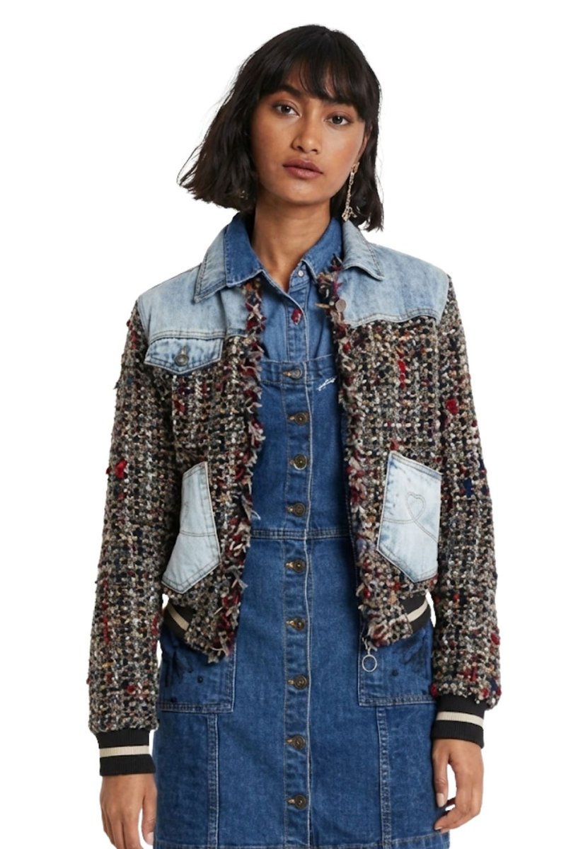 Kurtka damska Desigual Valais krótka przejściowa-XL