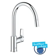 Baterie kuchenne - Grohe Start Loop - Bateria zlewozmywakowa z wyciąganą wylewką, chrom 30556000 - miniaturka - grafika 1
