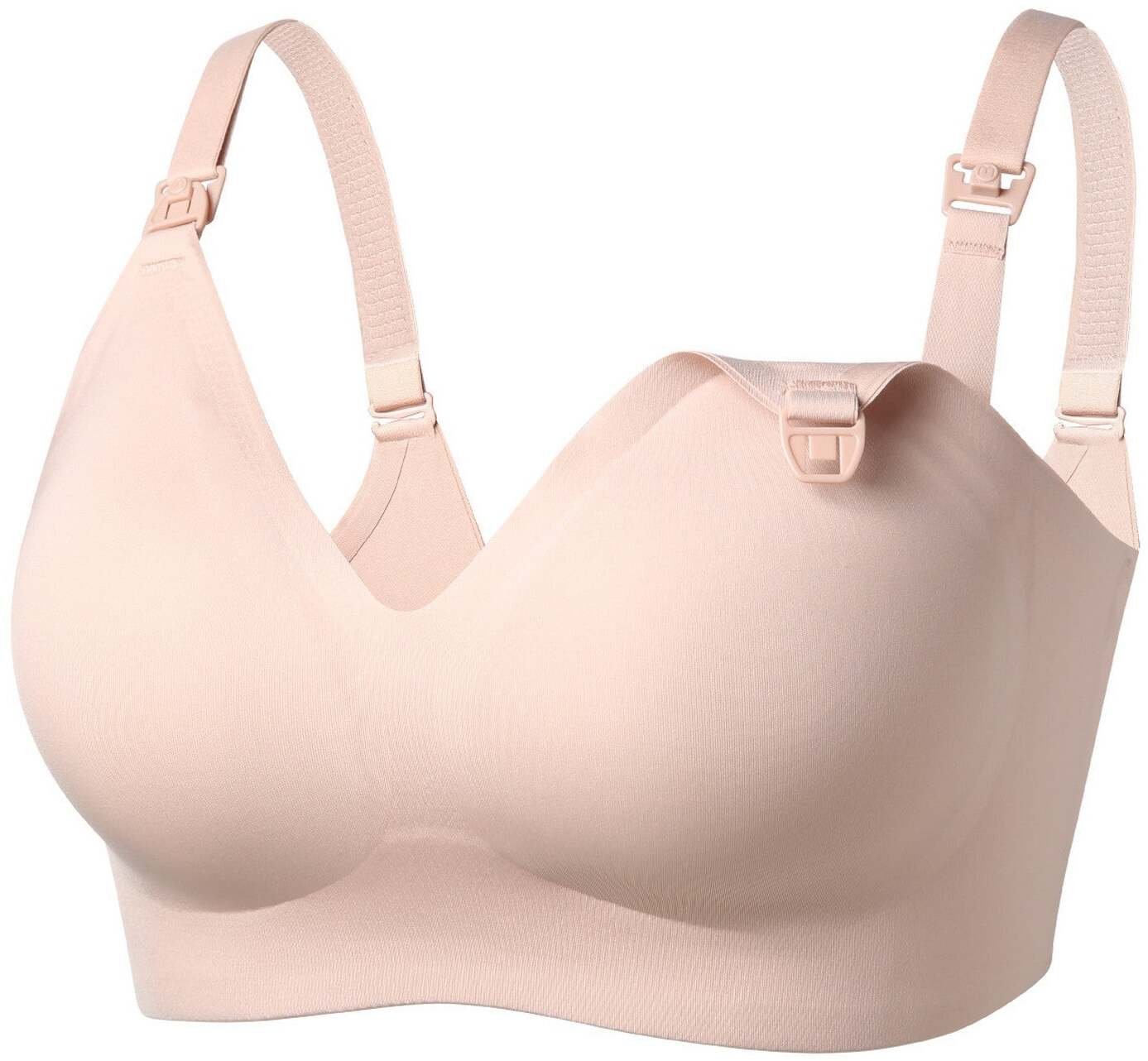 Momcozy Momcozy YN21 M Bezszwowy biustonosz do karmienia Beżowy