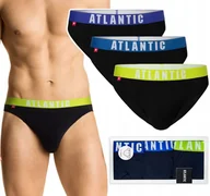 Majtki męskie - Slipy męskie 3-PAK sport ATLANTIC 3MP-094 - M - miniaturka - grafika 1