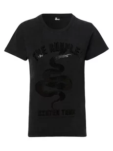 The Kooples - T-shirt damski, szary|czarny - Koszulki i topy damskie - miniaturka - grafika 1
