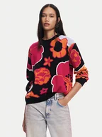 Swetry damskie - Desigual Sweter Niagara 24WWJF32 Kolorowy Regular Fit - miniaturka - grafika 1