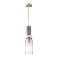 Lampy sufitowe - Manso lampa wisząca 1xE14 złota PND-37462D-MC-GD - miniaturka - grafika 1