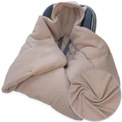 Otulacze - OTULACZ DO FOTELIKA NOSIDEŁKA MUŚLINOWY Z KAPTURKIEM KOCYK Kerstin - miniaturka - grafika 1