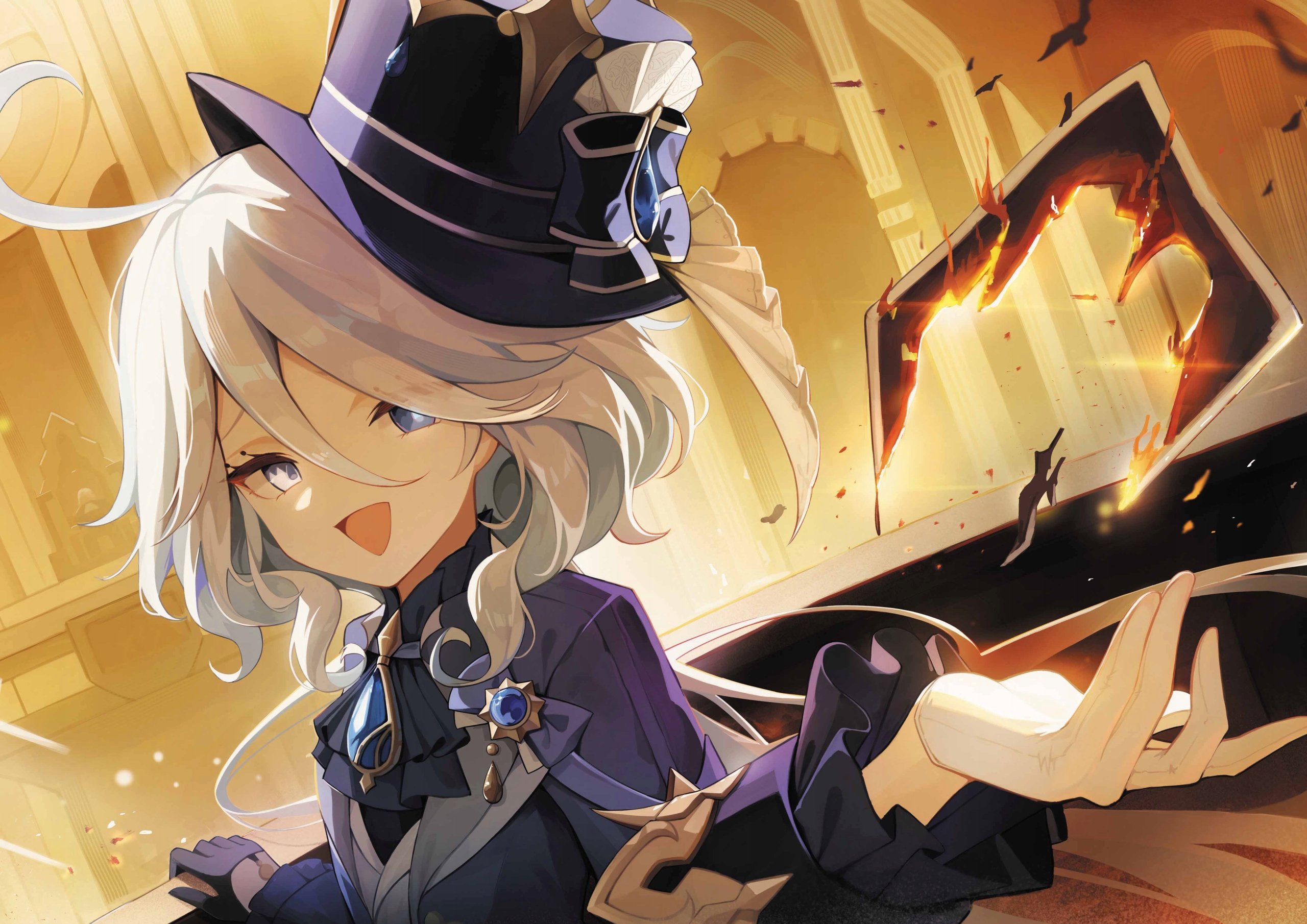 Plakat A1 Genshin Impact Anime Gra Focalors Furina
