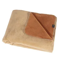 Koce - Dekoria Koc Cotton Cloud 150x200cm Cognac&Beige 150 x 200 cm 760-130 - miniaturka - grafika 1