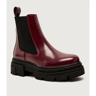 Tommy Hilfiger Skórzane sztyblety - Botki damskie - miniaturka - grafika 1