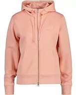 Swetry damskie - GANT Damska bluza z kapturem Tonal Archive Shield Zip Hoodie sweter z kapturem, Guava ORANGE, standard, Guava Orange, XS - miniaturka - grafika 1