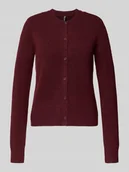 Swetry damskie - Kurtka z dzianiny o kroju regular fit z dodatkiem wełny model ‘MALOU’ - miniaturka - grafika 1