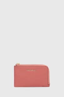 Coccinelle portfel skórzany kolor różowy - Portfele - miniaturka - grafika 1