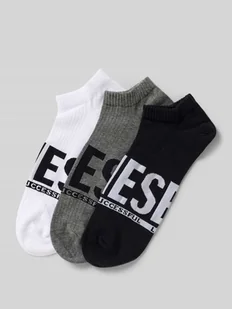 Krótkie skarpety z detalem z logo w zestawie 3 szt. - Skarpetki męskie - miniaturka - grafika 1