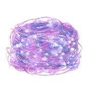 Oświetlenie świąteczne - SPRINGOS Lampki choinkowe  Lampki choinkowe 100 LED druciki mikro na baterie UNIWERSALNY 28332-uniw - miniaturka - grafika 1