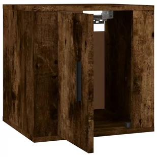 Lumarko Wiszące szafki TV, 2 szt., przydymiony dąb, 40x34,5x40 cm - Szafki RTV - miniaturka - grafika 9