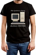 Koszulki męskie - T-SHIRT MĘSKI 50 URODZINY PIĘĆDZIESIĄTKA PREZENT KOSZULKA CZARNA R-M A410 - miniaturka - grafika 1