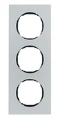 Klawisze i ramki - Hager polo R.8 Ramka 3-krotna, aluminium 10132674 10132674 - miniaturka - grafika 1