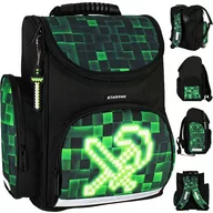 Plecaki szkolne i tornistry - Starpak Tornister Szkolny Pixel Green 533138 - miniaturka - grafika 1