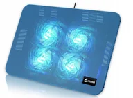 Podkładki chłodzące pod laptopa - KLIM Serenity Podstawka Chłodząca do Laptopa USB 15,6" 4 Wentylatory - miniaturka - grafika 1