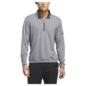 Bluzy męskie - adidas Męska bluza z kapturem UPF z zamkiem 1/4, szare, trzy, XXL - miniaturka - grafika 1