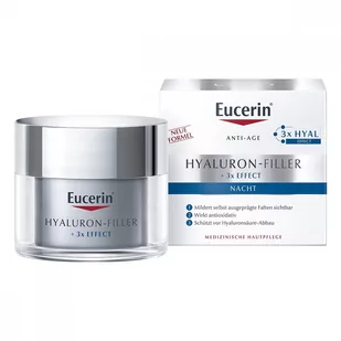 Eucerin Hyaluron-Filler Krem wypełniający zmarszczki na noc  50ml - Kremy do twarzy - miniaturka - grafika 1