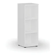 Regały biurowe - Regał biurowy PRIMO WHITE, 1087 x 400 x 420 mm, biały - miniaturka - grafika 1