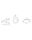 Miski WC - Lavita Sofi Slim Golden Never Die Zestaw Toaleta WC bez kołnierza 49x36,5 cm + deska wolnoopadająca złoty/biały połysk 5900378326533 - odbiór osobisty: Kraków, Warszawa - miniaturka - grafika 1