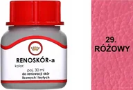 Środki do obuwia i ubrań - G10-01 RÓŻOWY 29 RENOSKÓR FARBA DO BUTÓW WILBRA DO SKÓRY LICOWEJ LAKIER 30 - miniaturka - grafika 1