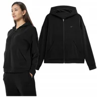 Bluzy damskie - BLUZA damska z KAPTUREM 4F rozpinana TSWSF213 XL - miniaturka - grafika 1