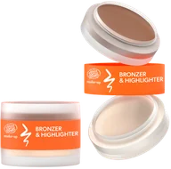 Bronzery i konturowanie twarzy - Faceboom Kremowy Bronzer i Rozświetlacz do Konturowania 02 Warm - miniaturka - grafika 1