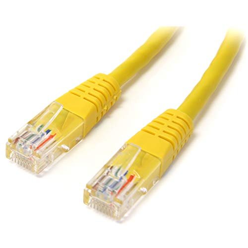 StarTech.com 1 ft (0,3 m) kabel Ethernet Cat5e - Power Over Ethernet - formowany - żółty - kabel sieciowy Ethernet (M45PATCH1YL)