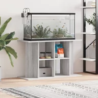 Akwaria i zestawy akwarystyczne - vidaXL Szafka pod akwarium, szary dąb sonoma, 100x40x60 cm - miniaturka - grafika 1