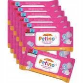 Chusteczki nawilżane - 12 x PETINO Delicate&Fresh Nawilżane Chusteczki dla dzieci z alantoiną 120s - miniaturka - grafika 1