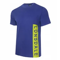 Koszulki męskie - LONSDALE T-shirt Koszulka 21161 Bawełna ROYAL S - miniaturka - grafika 1