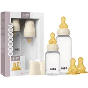 Butelki dla niemowląt - BIBS Anti-Colic Baby Bottle Set butelka antykolkowa z kauczukowym smoczkiem Ivory - miniaturka - grafika 1
