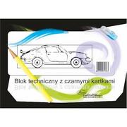Szkolne artykuły papiernicze - Hasta Blok techniczny z czarnymi kartkami A4 - miniaturka - grafika 1